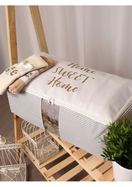 Yıkanabilir Pamuklu Gri Düzenleyici Hurç, Ev Dekorasyonu, 21X28X52CM fırsatları