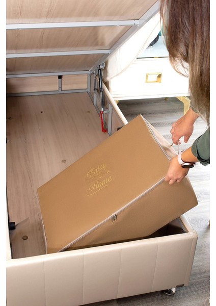 Kahverengi Büyük Boy Baza Altı Taba Hurç 62X46X22 Cm, Şık ve Kullanışlı Tasarım modelleri