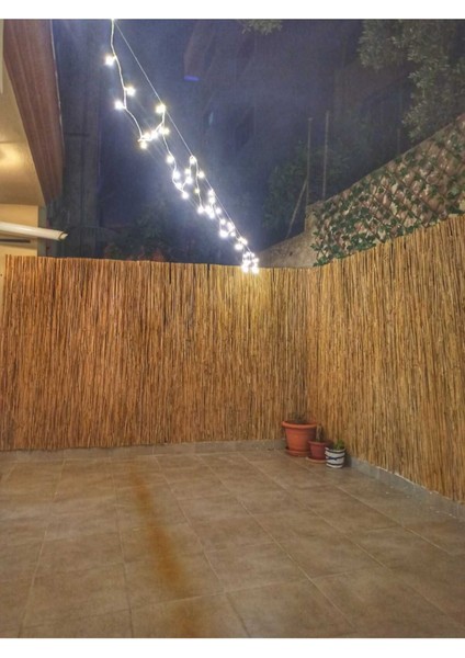 220CM Yükseklik x 300CM Genişlik Doğal Bambu Kamış Hasır Çit Dekoratif Bahçe Balkon ve Duvar Çiti .