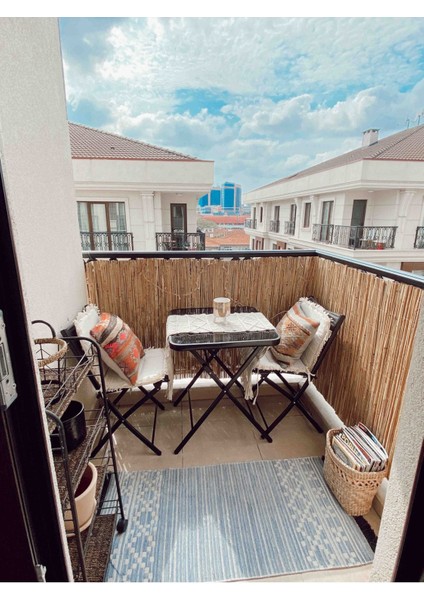 40 cm x 6 Metre Kamış Hasır Bahçe Çiti Balkon Çiti Gölgelik ve Dekorasyon