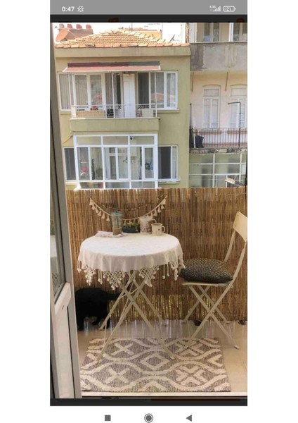 40 cm x 6 Metre Kamış Hasır Bahçe Çiti Balkon Çiti Gölgelik ve Dekorasyon