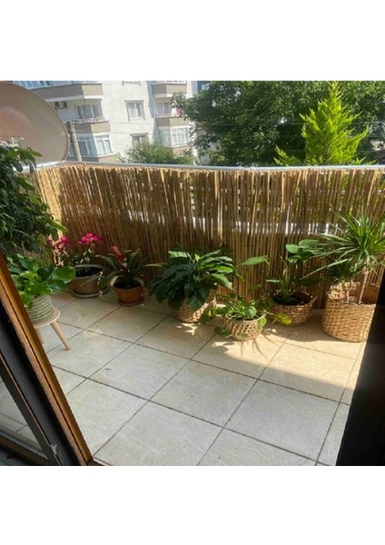 Kamış Hasır Doğal Balkon Çiti Bambu Balkon Çiti Estetik Tasarım Bambu Efektli Balkon Çiti 70X250 fiyatları