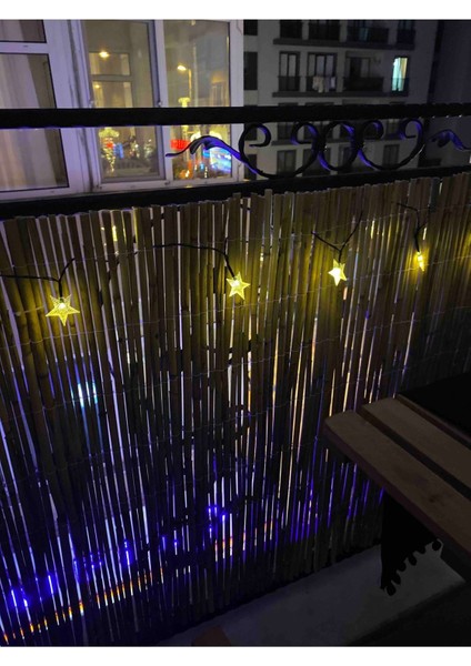 Kamış Hasır Doğal Balkon Çiti Bambu Balkon Çiti Estetik Tasarım Bambu Efektli Balkon Çiti 80X500 fiyatları