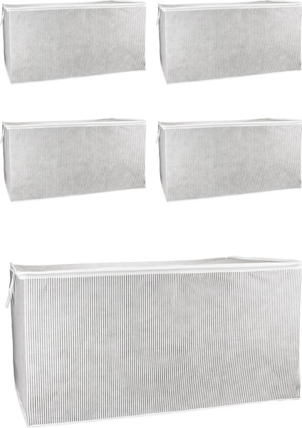 Yorgan Saklama Kutusu, Gri, 80X40X60 cm (5 Adet)