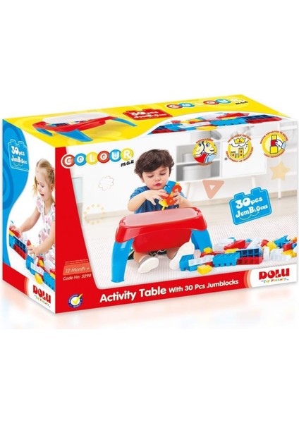 Nessiworld 5298 Aktıvıte Oyun Masası 30PCS Mega Blok