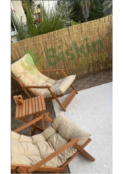 135cm yüksek, 500cm geniş doğal bambu hasır çit balkon ve bahçe dekoru