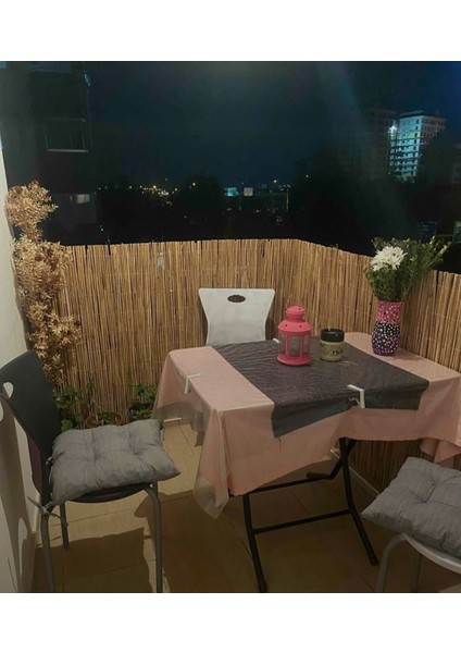 Doğal Kamış Hasır Balkon ve Bahçe Çiti, 90x6 m, Haki, Bambu Dekorasyon, Gölgelik