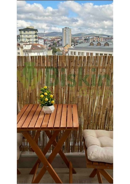 Bambu Kamış Hasır Çit 90x400cm Bahçe ve Balkon Dekorasyonu