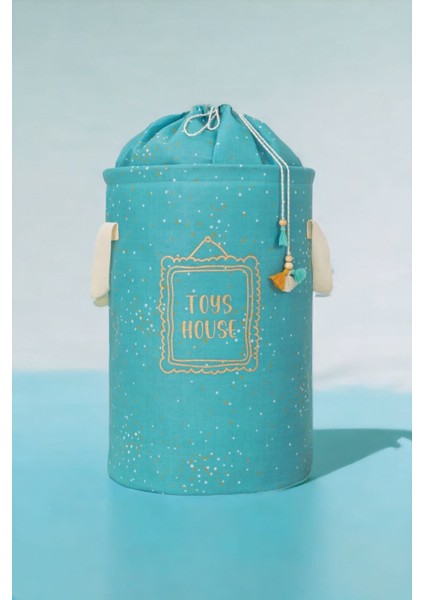 Mavi Renk Yuvarlak Torbalı Bebek Odası Düzenleyici, 31X46CM