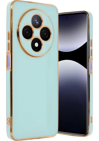 Xiaomi Redmi 14C Kılıf Volet Silikon - Açık Yeşil Drstr