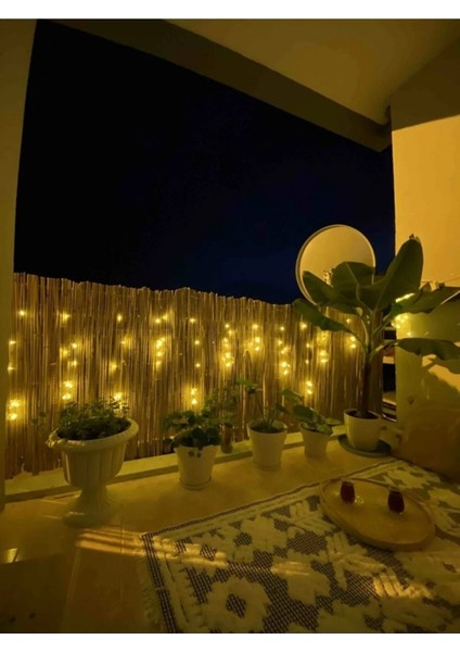 90 cm x 2,50 Metre Kamış Hasır Bahçe Çiti Balkon Çiti Gölgelik ve Dekorasyon