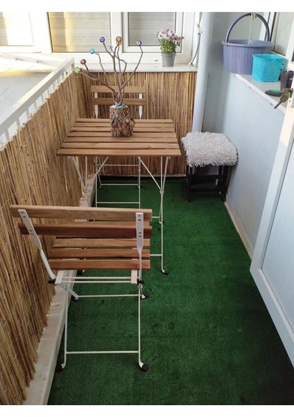90 cm x 2,50 Metre Kamış Hasır Bahçe Çiti Balkon Çiti Gölgelik ve Dekorasyon
