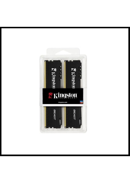 Kıngston Beast, KF436C18BBK2/32TR, 32GB (2X16GB), 3600MHZ, Ddr4, CL18, Desktop Gaming Ram (Soğutuculu)