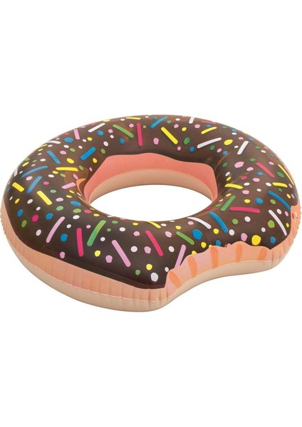 Şişme Donut Simit, 107 Cm, Kahverengi, Eğlenceli ve Rahat Kullanıma Uygun Ürün