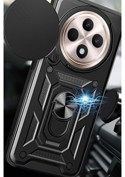 Xiaomi Redmi 14C Kılıf Pars Lens Yüzüklü Silikon - Kırmızı Drstr fırsatları