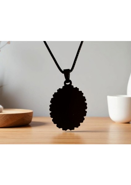 Oval Çelik Plaka Kolye Ucu