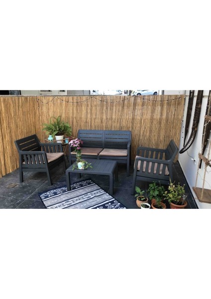 70 cm x 5 Metre Kamış Hasır Bahçe Çiti Balkon Çiti Gölgelik ve Dekorasyon