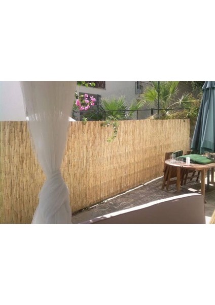 2x4.5m Hasır Çit Rulo, Bahçe ve Balkon İçin Saz Kamışı Malzemesi