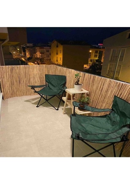 Turkuaz doğal kamış hasır balkon çiti, 1x5 metre, şık ve dayanıklı dekoratif bariyer