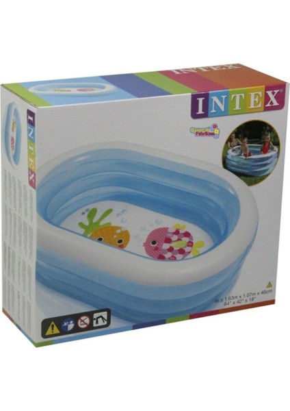 Şeffaf Oval Derin Şişme Havuz 163X107X46 Cm, Keyifli Yaz Eğlencesi Için Ideal fiyatları
