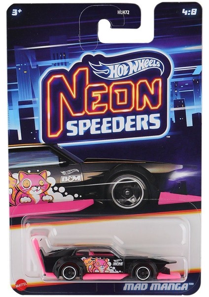 HLH72 Hot Wheels Neon Yarışlar Temalı Arabalar 10 adet koli ile satılır. Koli fiyatıdır.