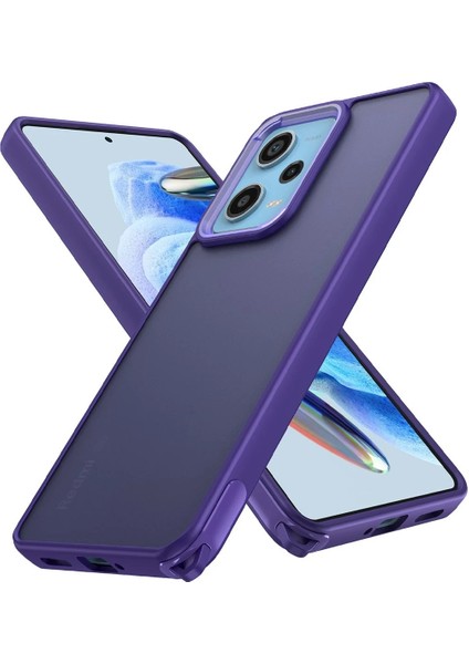 Xiaomi Redmi Note 12 Pro 5g Kılıf Elegant Kapak - Derin Mor Drstr