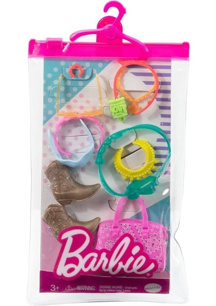 GWD98 Barbie'nin Moda Aksesuarları Paketleri / Asorti Seçilemez.