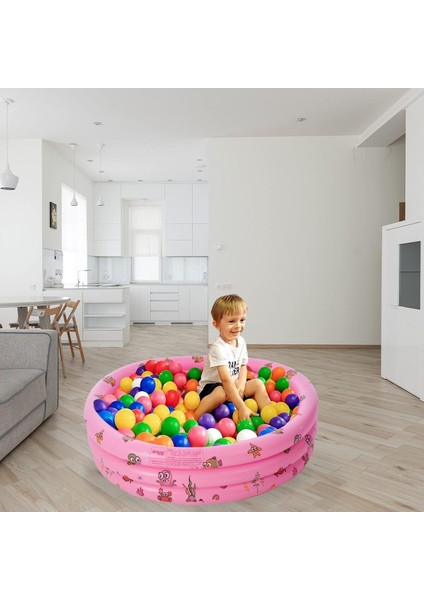 Yumuşak Tabanlı Oval Çocuk Havuzu 130X40CM, Eğlenceli ve Güvenli Oyun Alanı