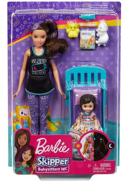 FHY97 Barbie Bebek Bakıcısı Bebeği ve Aksesuarları Oyun Seti