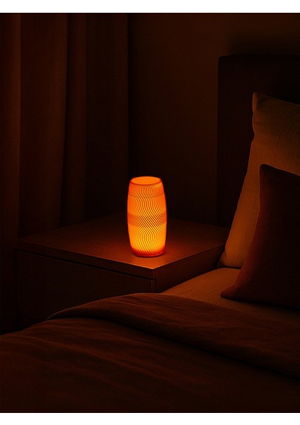 Nava Masa Lambası - Spiral Gövdeli Tasarım