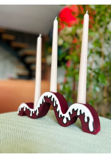 El Yapımı Çok Renkli Damla Şamdan Mumluk, Şık ve Dekoratif Seçenek fiyatları