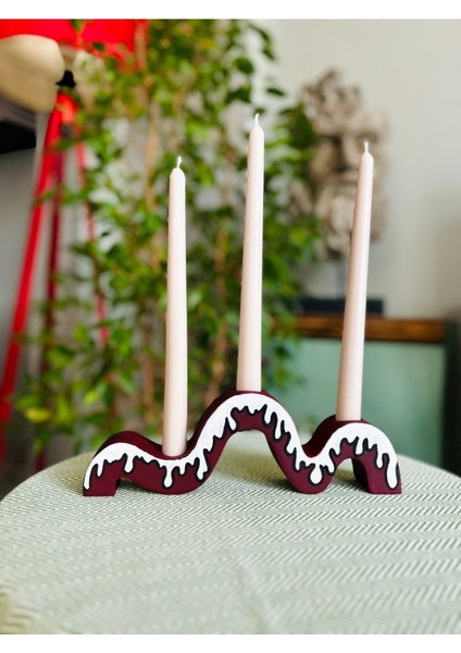 El Yapımı Çok Renkli Damla Şamdan Mumluk, Şık ve Dekoratif Seçenek fırsatları