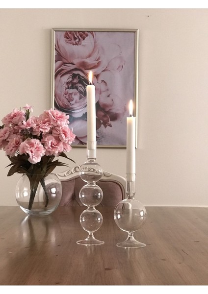 Şeffaf Cam El Yapımı Tırtıl Mumluk, Şamdan ve Dekorasyon Için Zarif Tasarım fırsatları