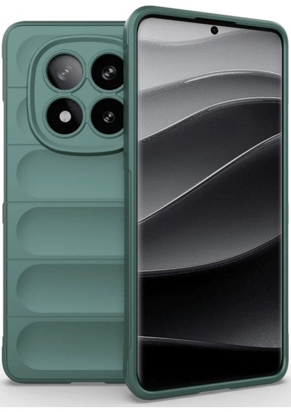 Xiaomi Redmi Note 14 Pro 5g Kılıf Optimum Silikon - Koyu Yeşil Drstr