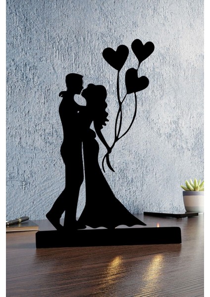 Şık Çift Tasarımlı Metal Mumluk, Mat Siyah Dekoratif Şamdan fırsatları