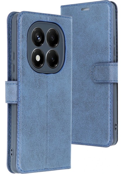 Xiaomi Redmi Note 14 Pro 5g Kılıf Trend S Plus Kapaklı Kılıf - Lacivert Drstr