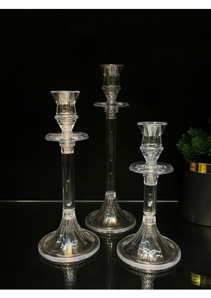 Şeffaf Pleksi Mumluk, Ev Yaşam Dekorasyonu Için Şık ve Modern Tasarım