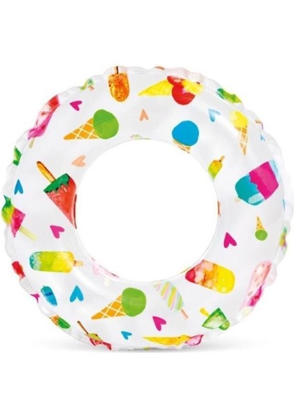 Renkli 51CM Baskılı Simit, Eğlenceli ve Dayanıklı Tüm Aile Için Keyifli Seçim