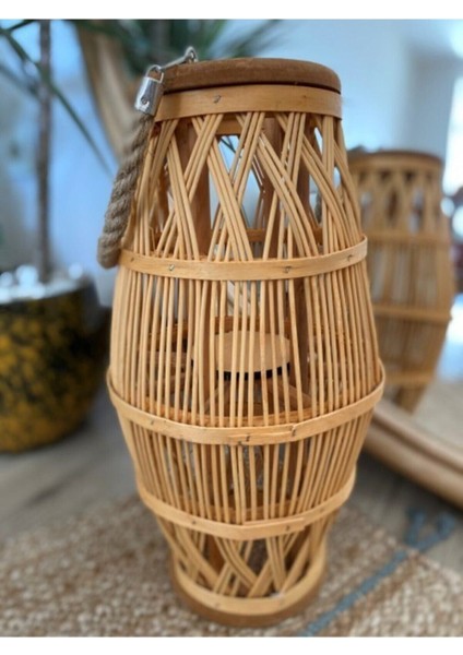 Bambu Fener ve Mumluk, Doğal ve Şık Dekorasyon Unsuru