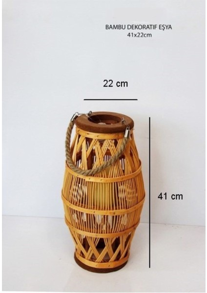 Bambu Fener ve Mumluk, Doğal ve Şık Dekorasyon Unsuru fırsatları