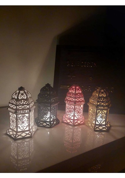 Beyaz Dekoratif Kandil Feneri, Ramazan Şıklığı ve Tealight Hediyesiyle Güzel Ortam indirimleri