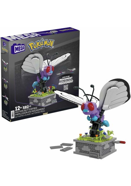 HKT22 Mega™ Pokémon™ Motion Butterfree 582 Parça +12 Yaş
