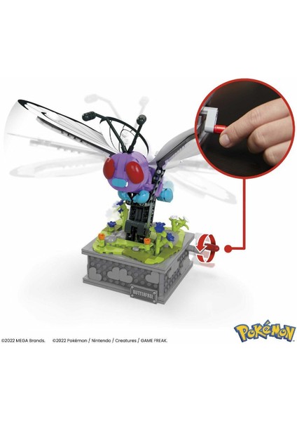 HKT22 Mega™ Pokémon™ Motion Butterfree 582 Parça +12 Yaş