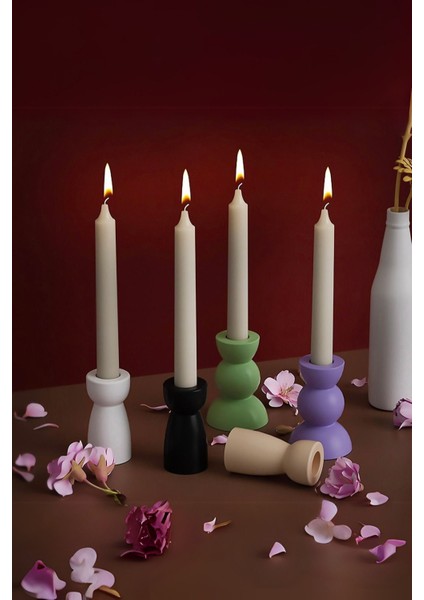 Renkli 5'li Roma Şamdan Seti, Şık ve Zarif Dekoratif Aksesuarlar fiyatları