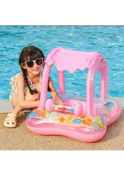 Pembe Bebek Deniz Simiti ve Şişme Havuz Seti, Eğlenceli Deniz Oyuncakları