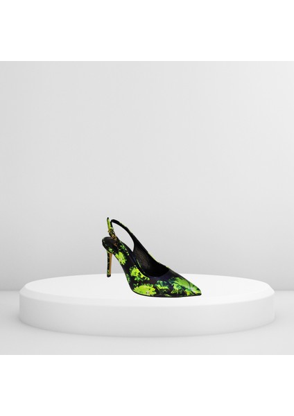 Kadın Özel Üretim Şık Gece Deri Üstü Saten Kaplama Stiletto Topuklu Ayakkabı 25NW001 fiyatları