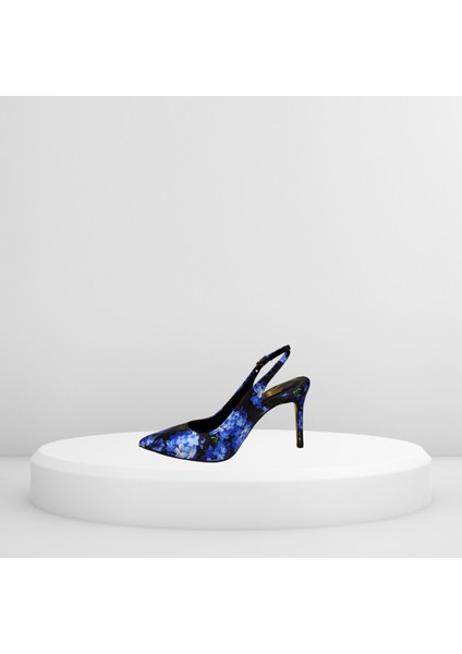 Kadın Özel Üretim Şık Gece Deri Üstü Saten Kaplama Stiletto Topuklu Ayakkabı 25NW001 indirimleri