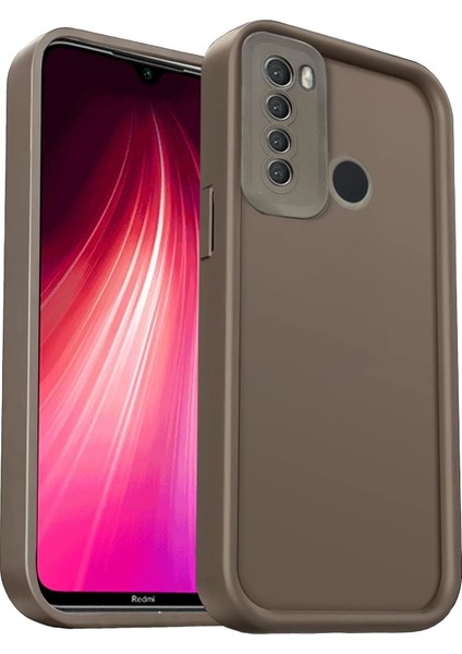 Xiaomi Redmi Note 8 Kılıf Viera Silikon - Kahverengi Drstr