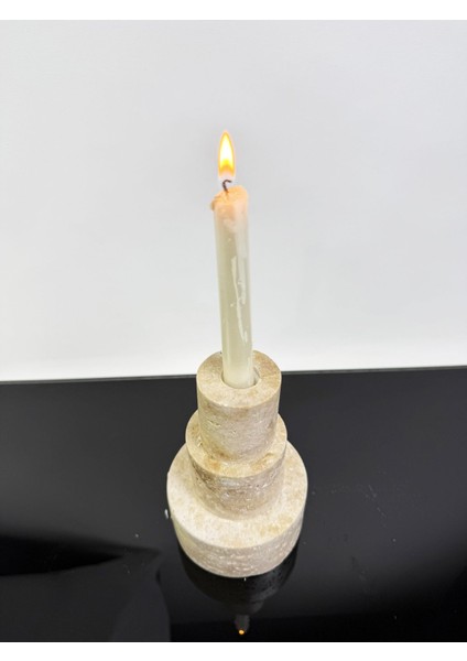 Bej Traverten Mumluk, Şamdan ve Daire Tasarımıyla Şıklık Katın indirimleri