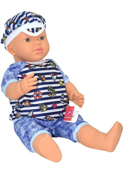 2251 Gamze, Konuşan Aliş Erkek Kel Bebek 55 cm